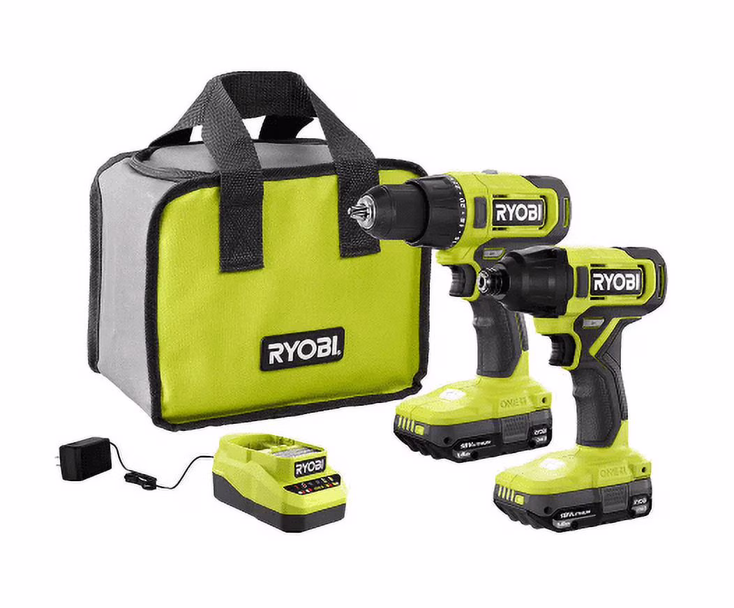 ONE+ 18V Cordless 2-Tool Combo Kit with Drill/Driver, Impact Driver, (2) 1.5 Ah Batteries, and Charger