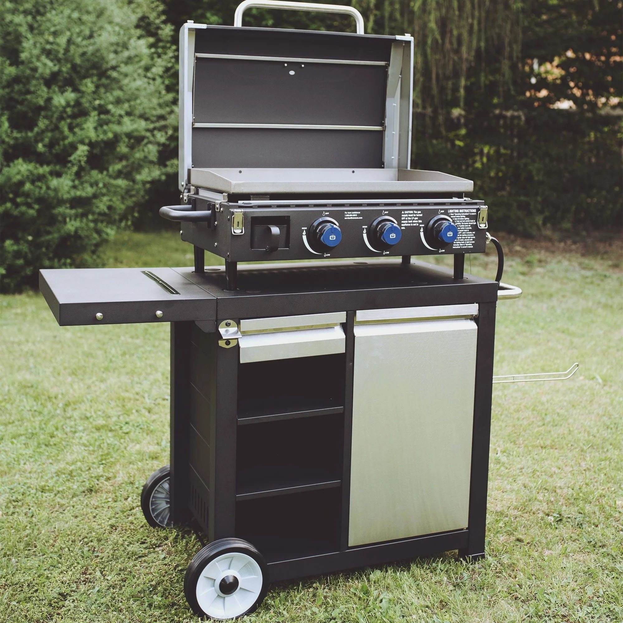 Universal Rolling Prep Cart for Portable Outdoor Griddle and Grills Image 5