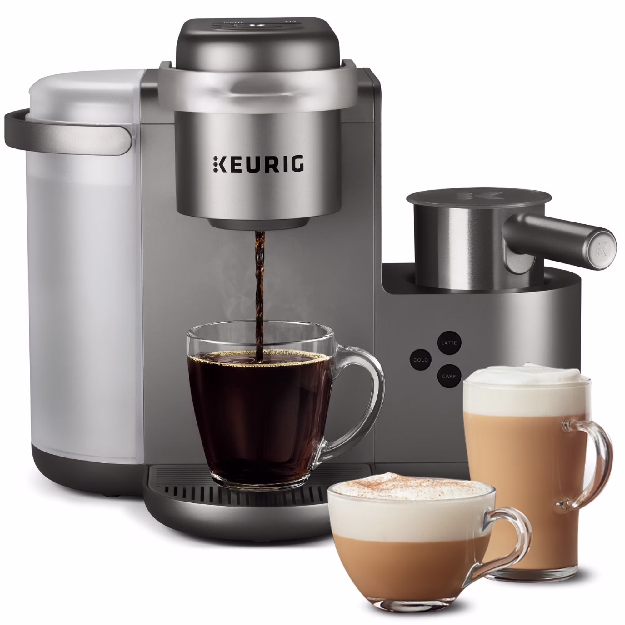 K-Cafe Single Serve K-Cup Coffee Maker, Latte Maker and Cappuccino Maker, Dark Charcoal(Gray) - Image 3