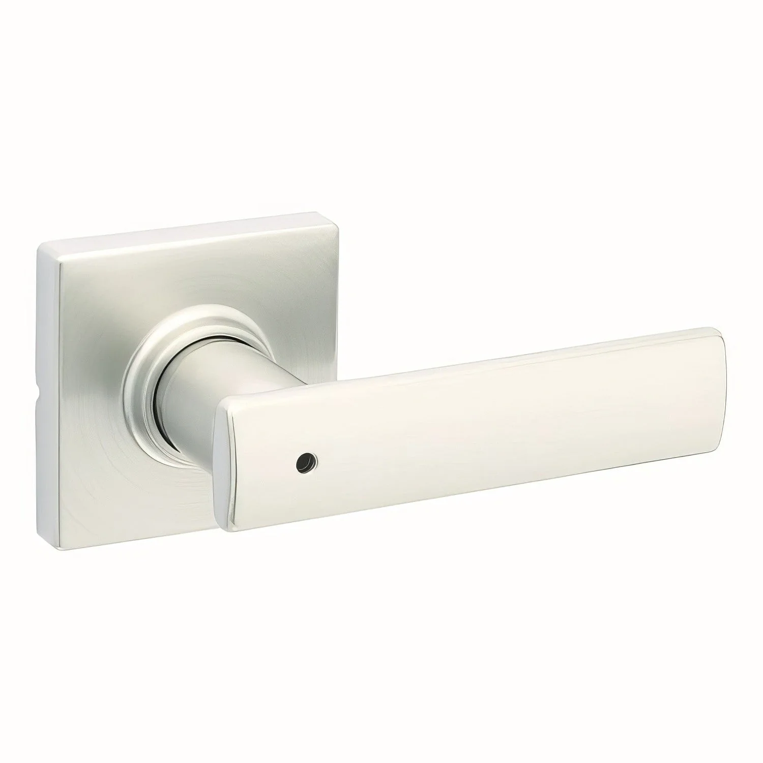 Kwikset 300BRNLSQT Breton Privacy Door Lever with Square Rose - TA Screen Specialist, Inc.