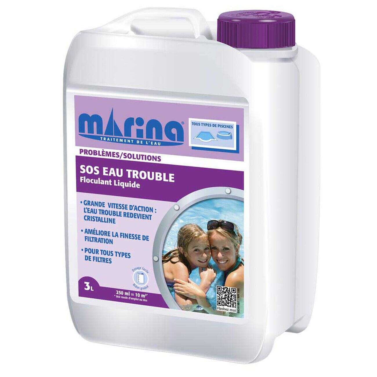 SOS eau trouble 3L Marina