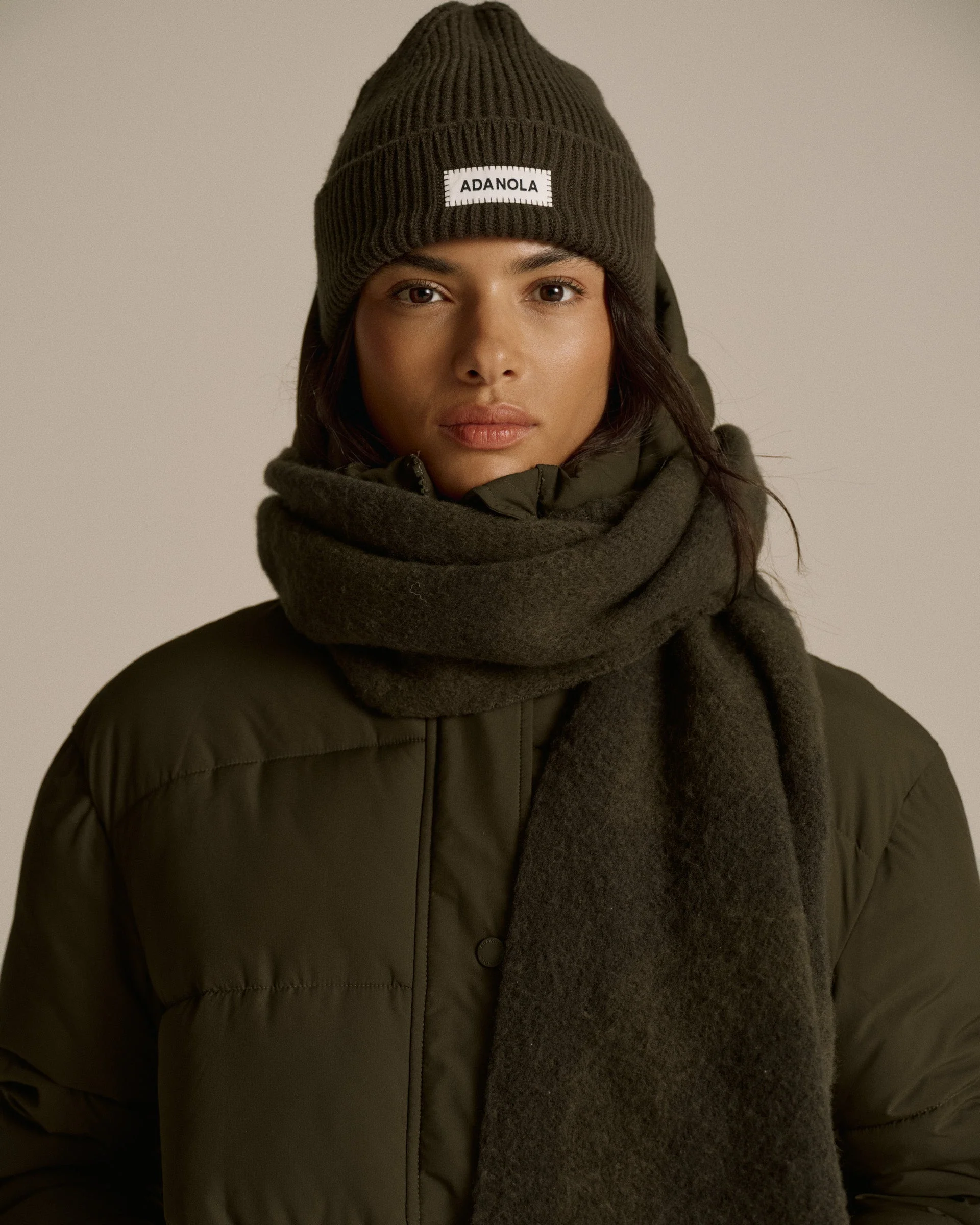 Knit Beanie - Fern Green