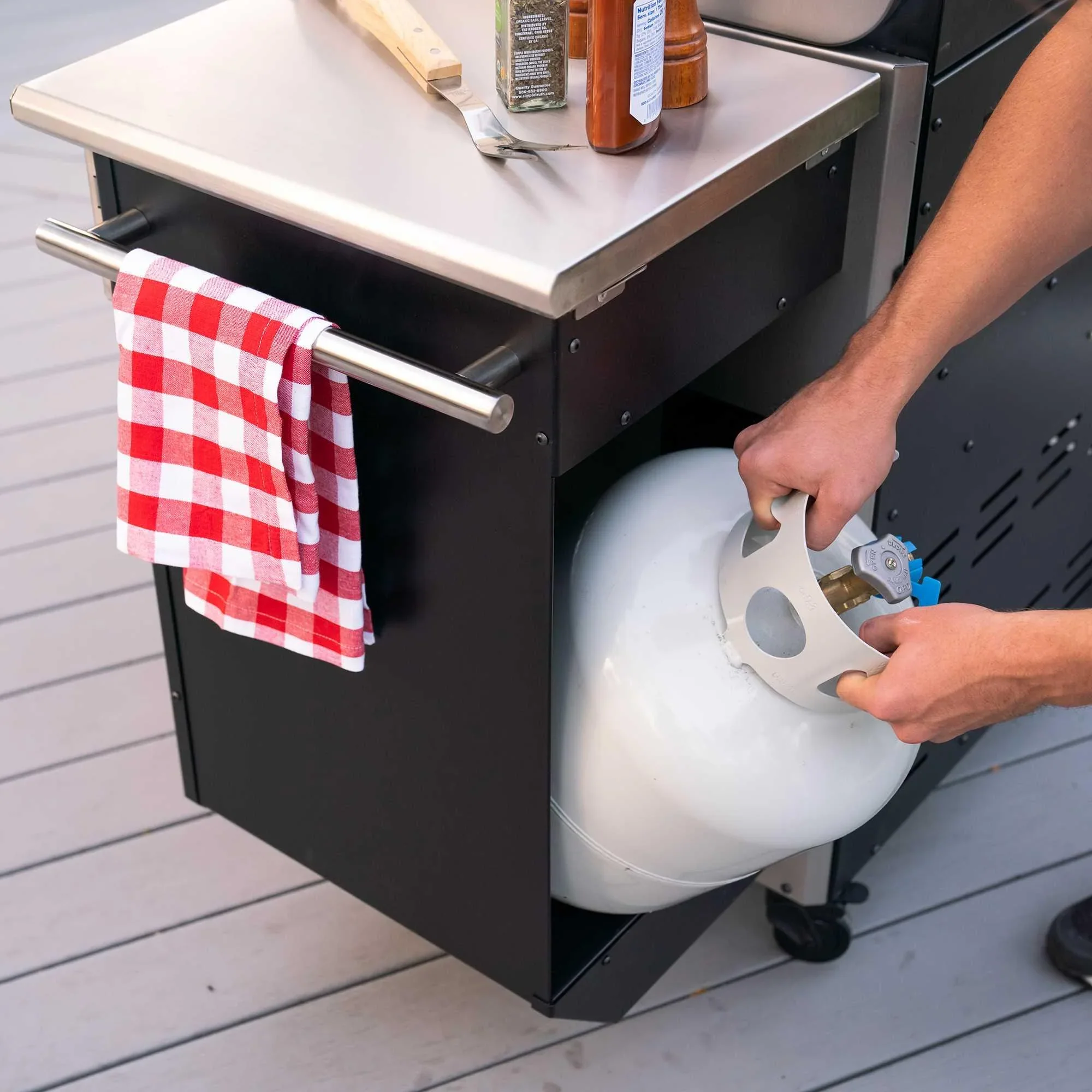 Gas Grill and Wood Pellet Smoker Combo, WiFi and Bluetooth Control Technology