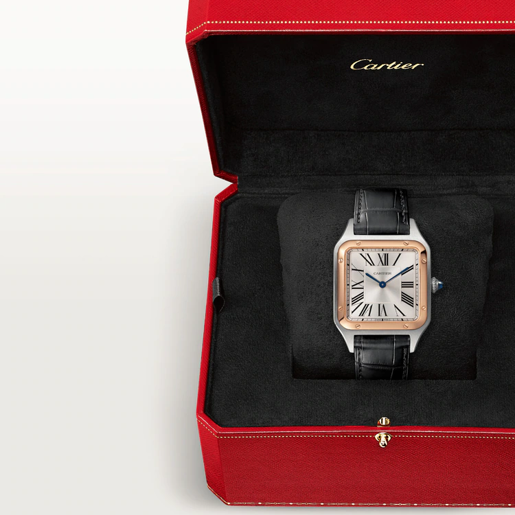 [Super Clone]SANTOS-DUMONT RoseGoldMix 38mm