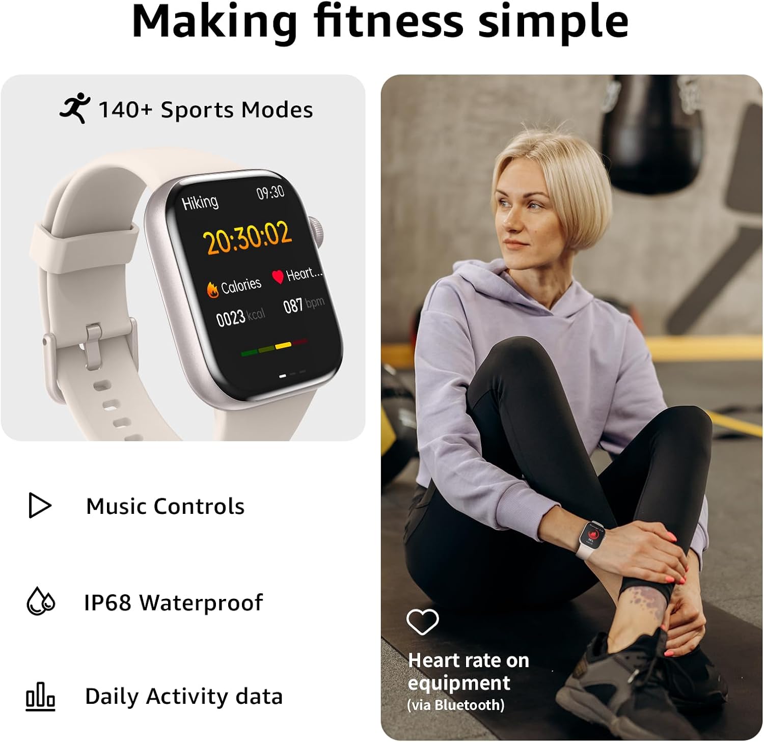 Smart Watch for Men Women Answer/Make Call  1.85