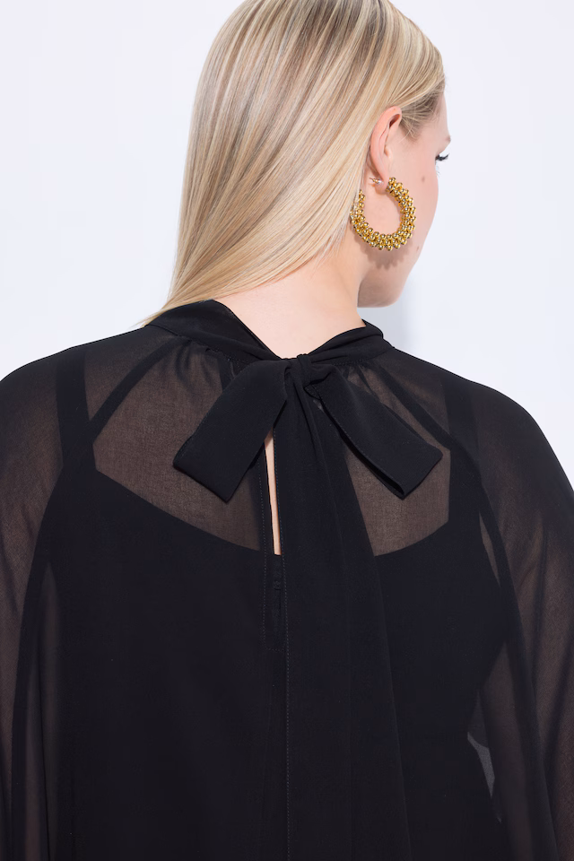 Chiffon Cape Blouse