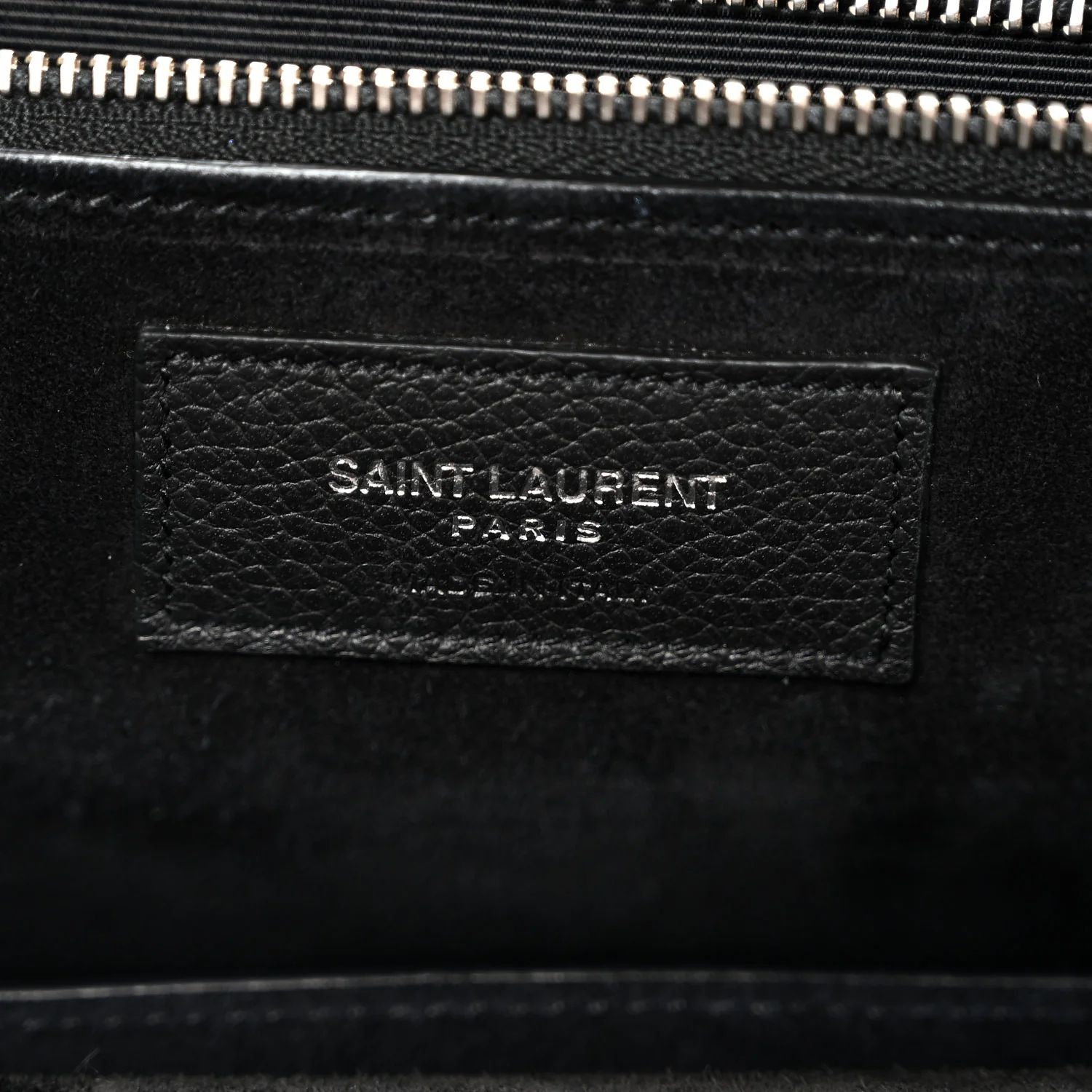 Grained Calfskin Medium Rive Gauche Cabas Black