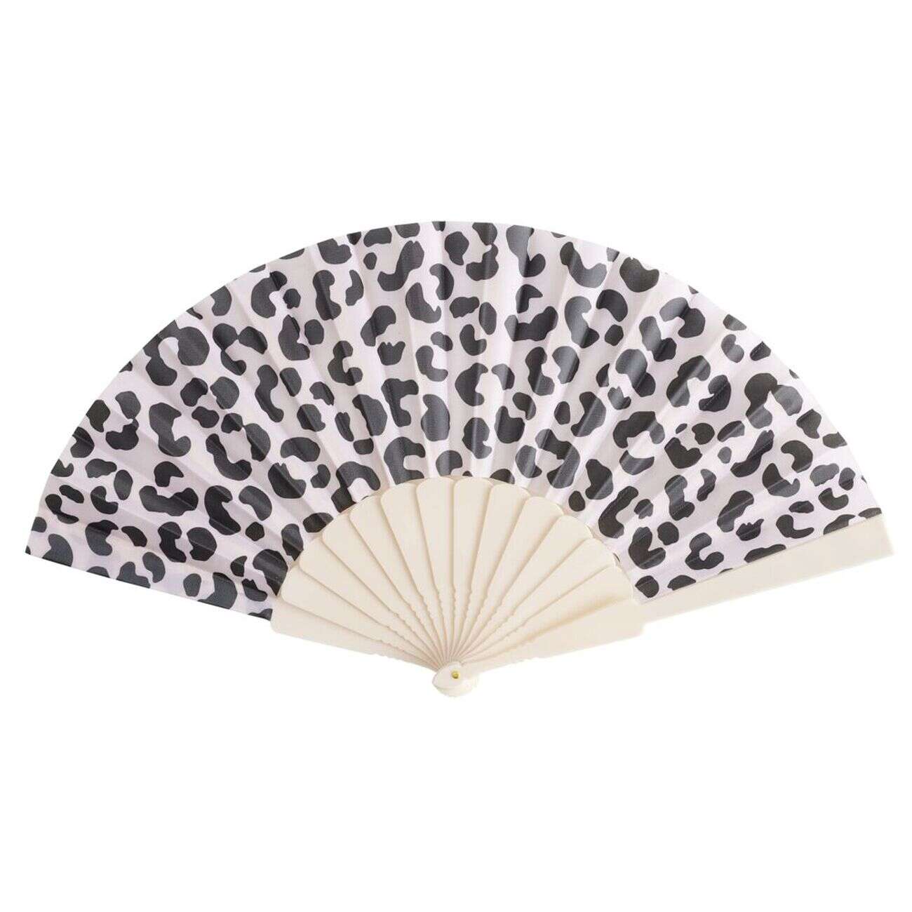 Éventail en polyester imprimé - 3 modèles