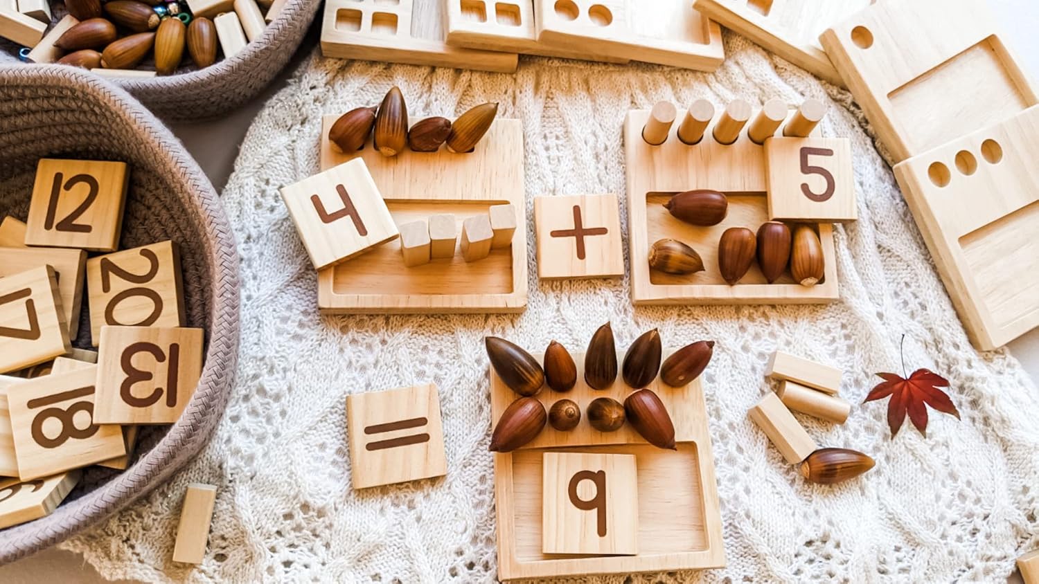 Counting Pegs Ten Frame Math Game with Addition and Subtraction Flash Cards