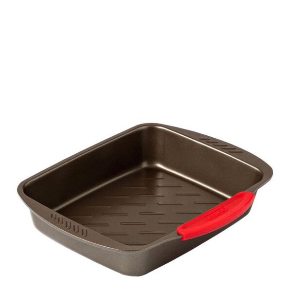 Asimetria ildfast form 20x25 cm mørk grå