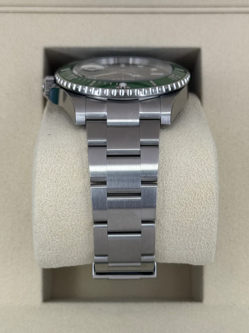 [Super Clone]Rolex Submariner 41mm Stainless Steel Black Dial Green Bezel 