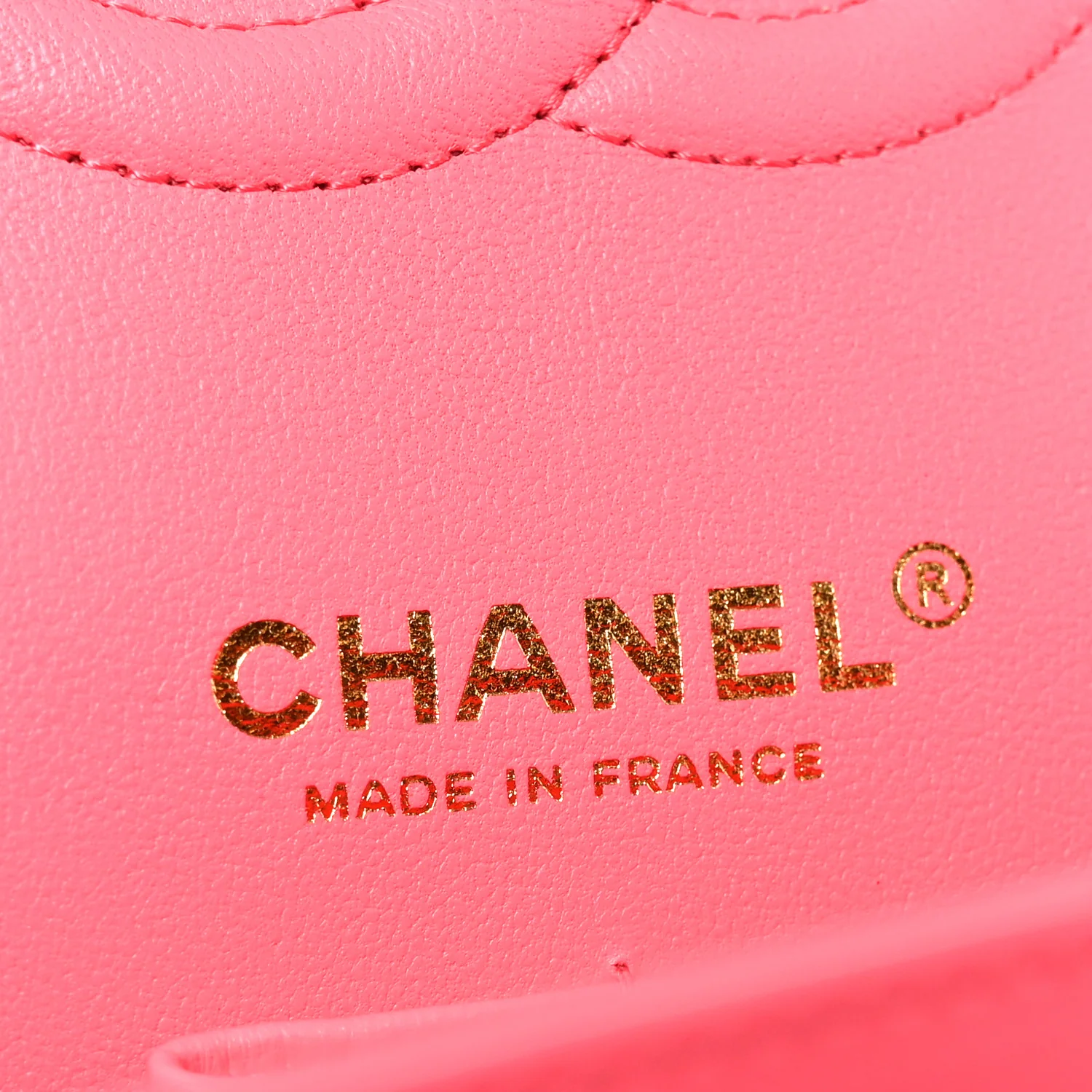 Lambskin Quilted Medium Double Flap Pink
