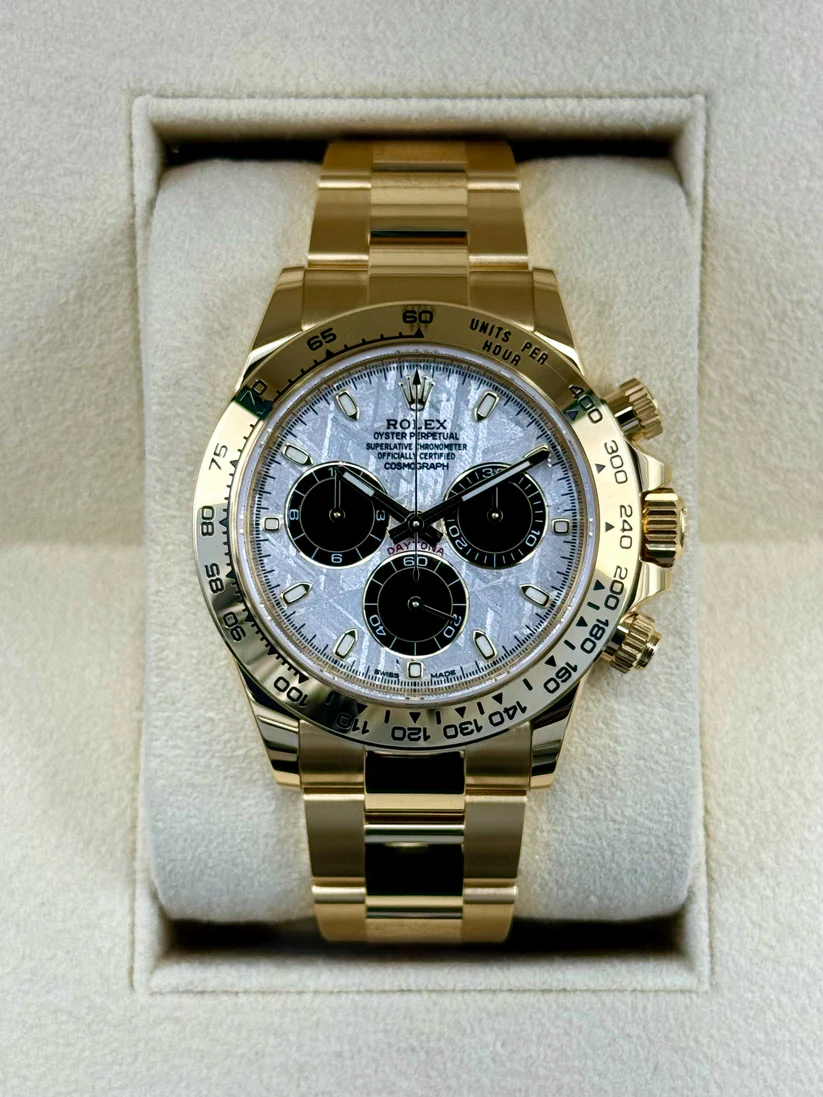 [Super Clone]Rolex Daytona 40mm 116508 Yellow Gold Meteorite Dia!