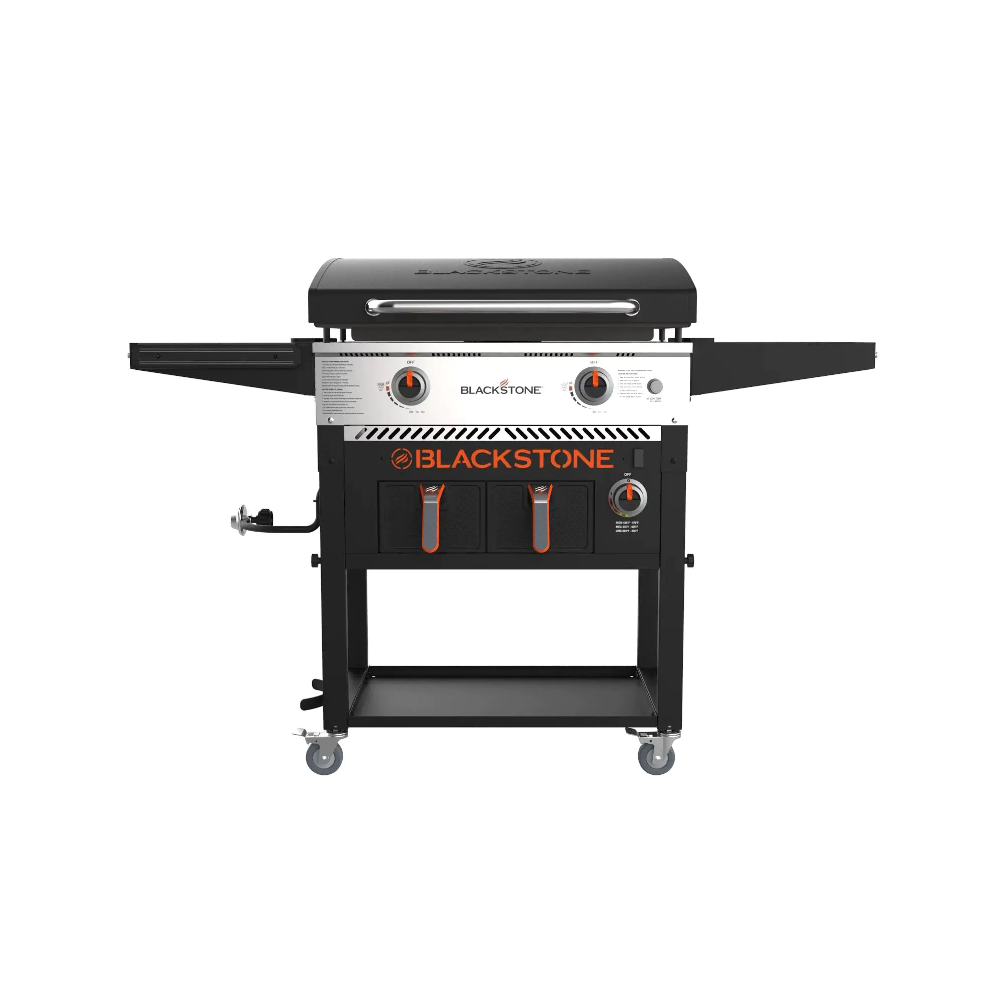 Plaque de cuisson Blackstone à 2 brûleurs de 71 cm (28 po) avec friteuse à air électrique et hotte en liquidation