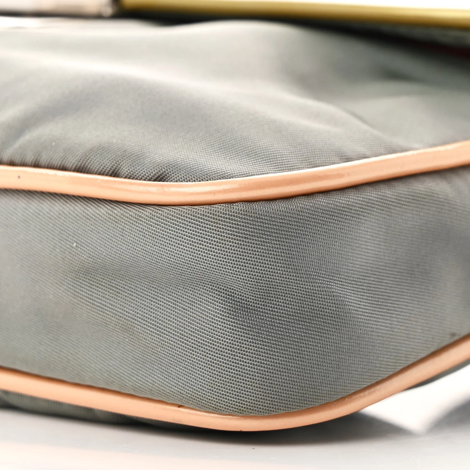 Nylon Vernice Belt Bag Pink Gray