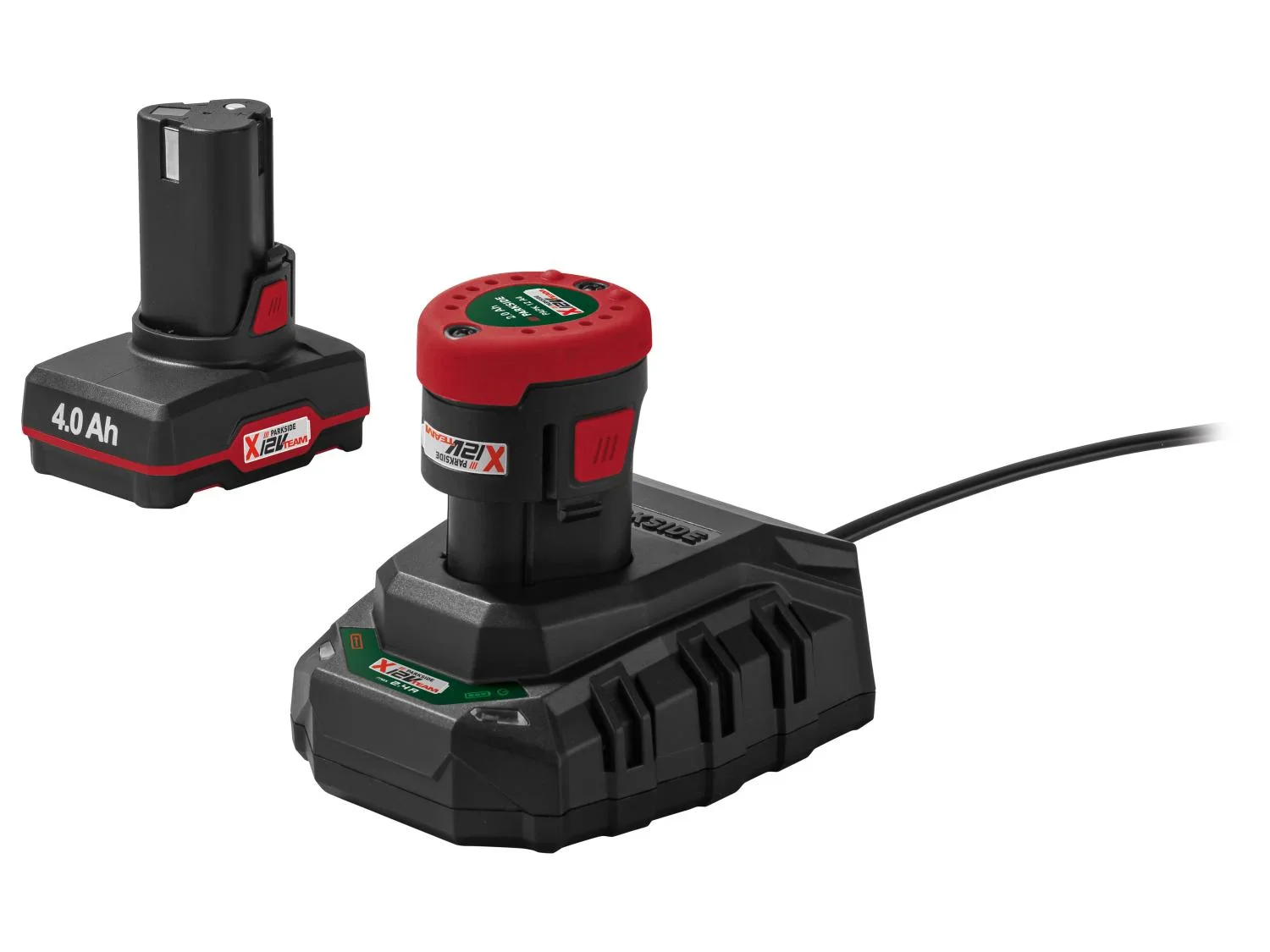 PARKSIDE 2 batteries + Chargeur, 2 et 4 Ah, 12 V