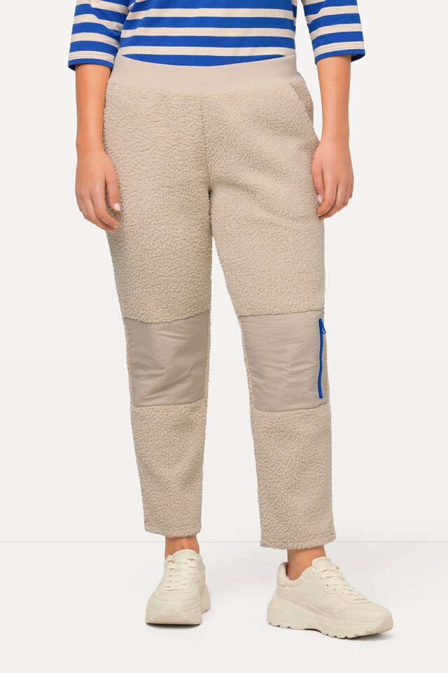 Teddy Fleece Knee Patch Pants