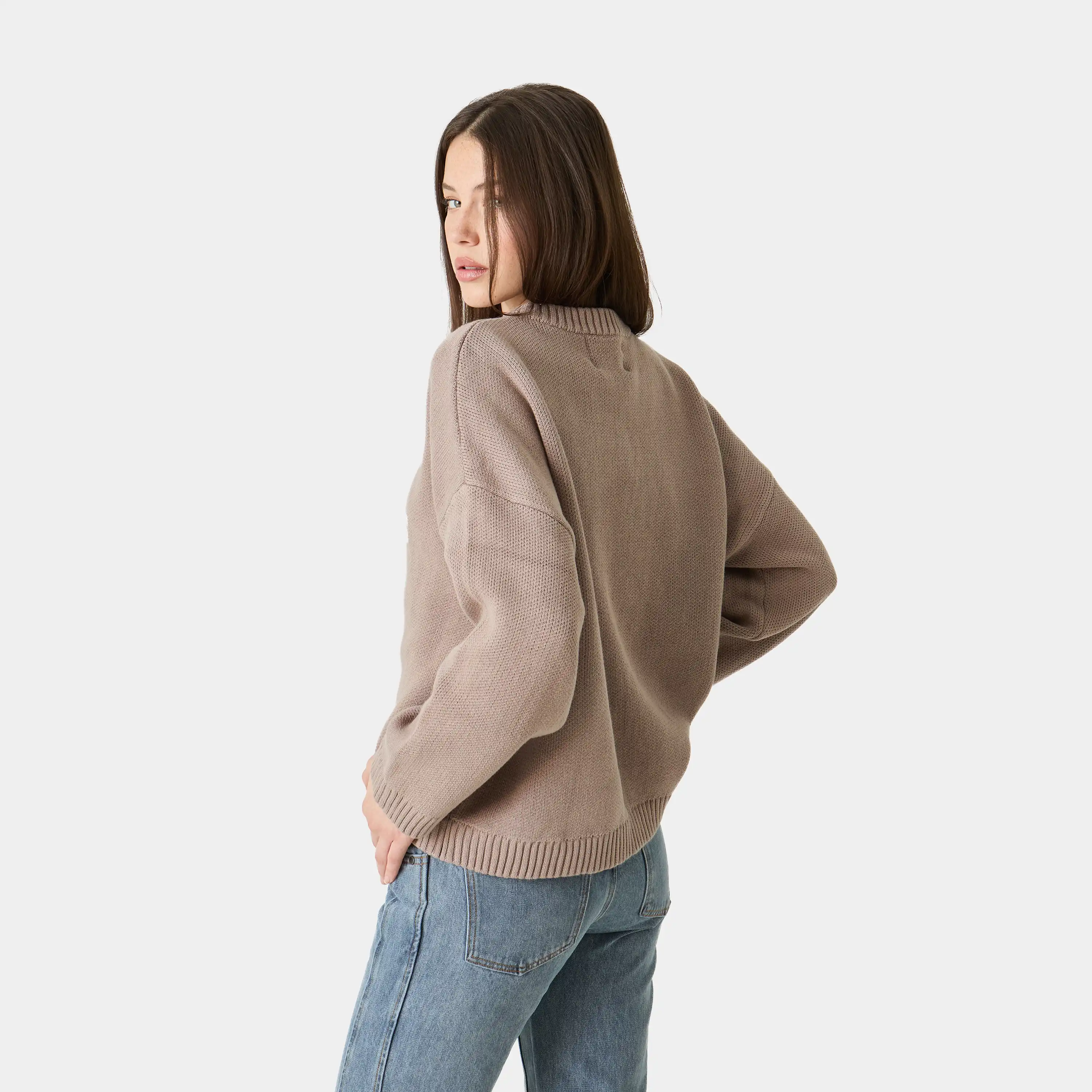 Master Muddy Brown Knit Sweater
