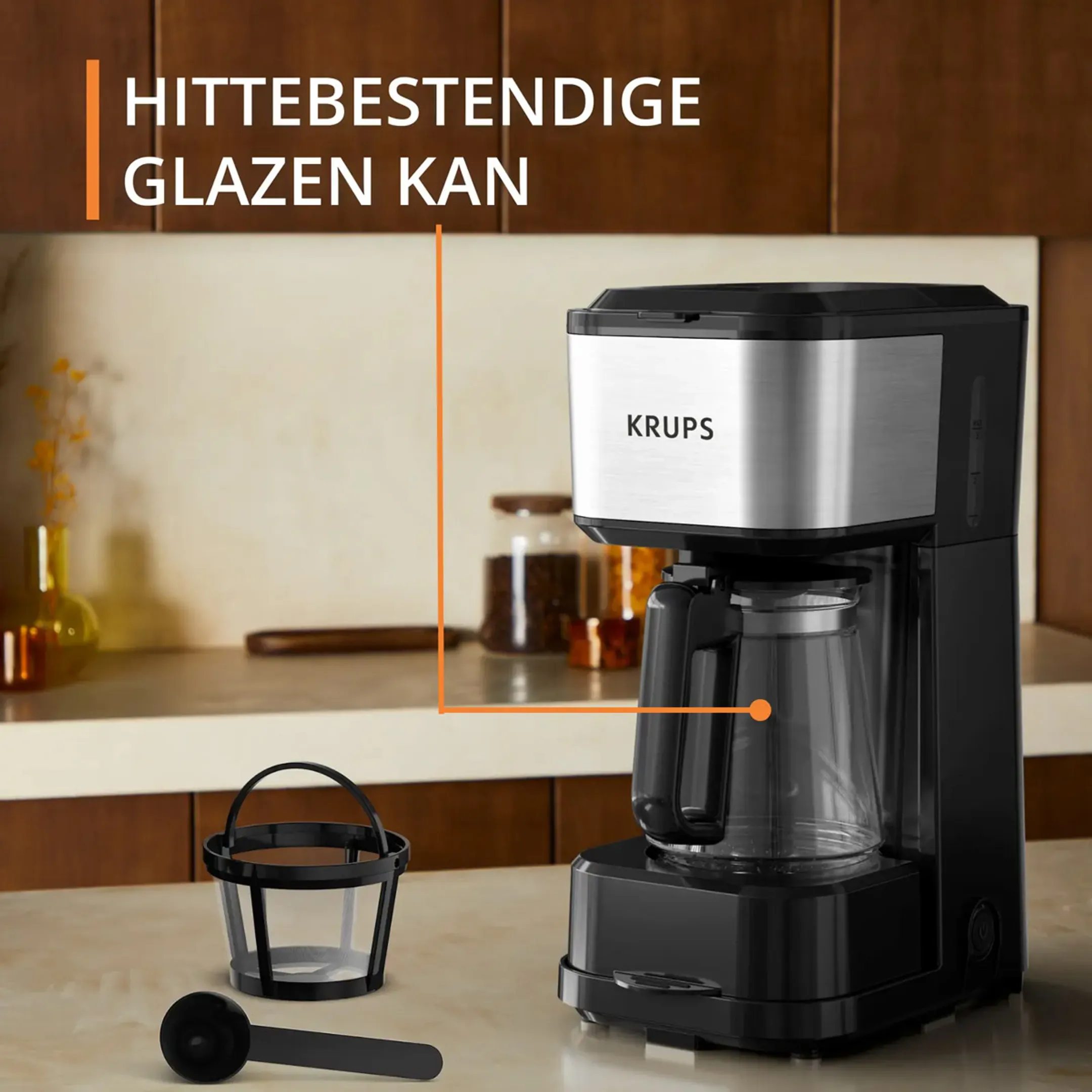 Krups Koffiezetapparaat Simply Brew 3-in-1 KM207D