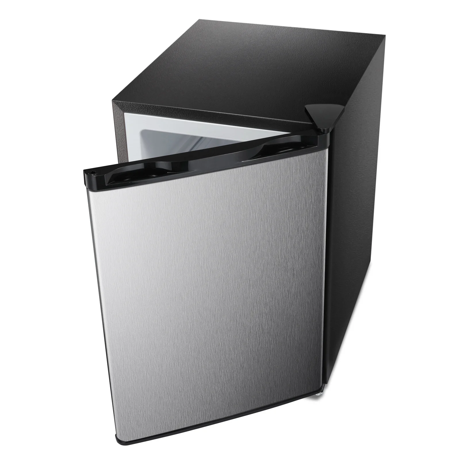 KNDKO 2.6cu.ft Upright Freezer, Mini Freezer with Reversible Single Door, Removable Shelves, Adjustable Thermostat for Home/Kitchen/Office, Silver