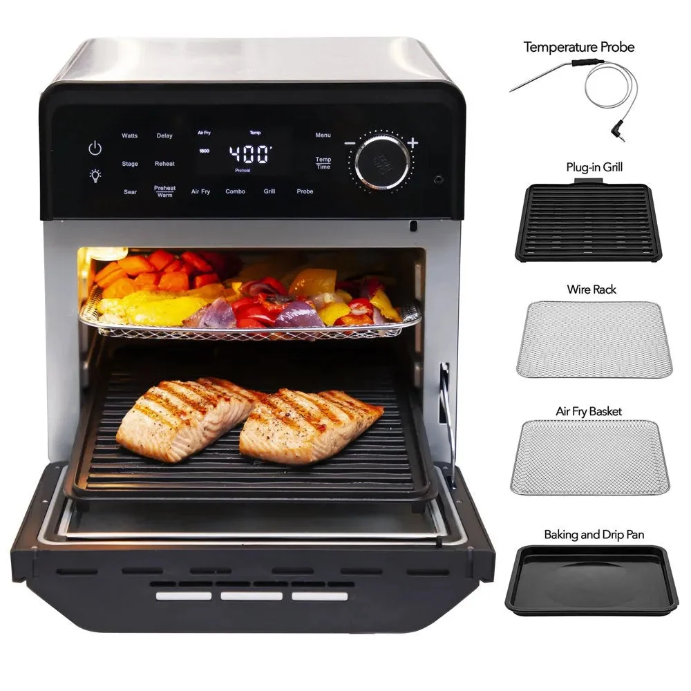 Smart Grill with Combo Cooking & Air Frying Capabilities