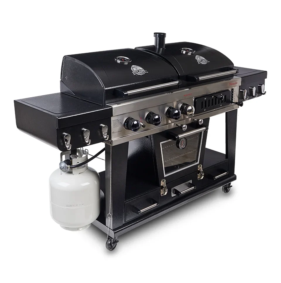 Pit Boss Memphis Ultimate Gas and Charcoal Combo Grill with Electric Smoker