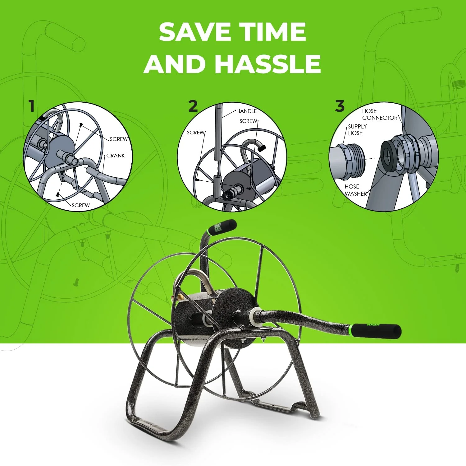 150 Ft. Compact Hose Reel GRS-150H - Image 5
