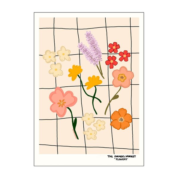 Engberg Studio poster 30x40 cm farmers market flowers