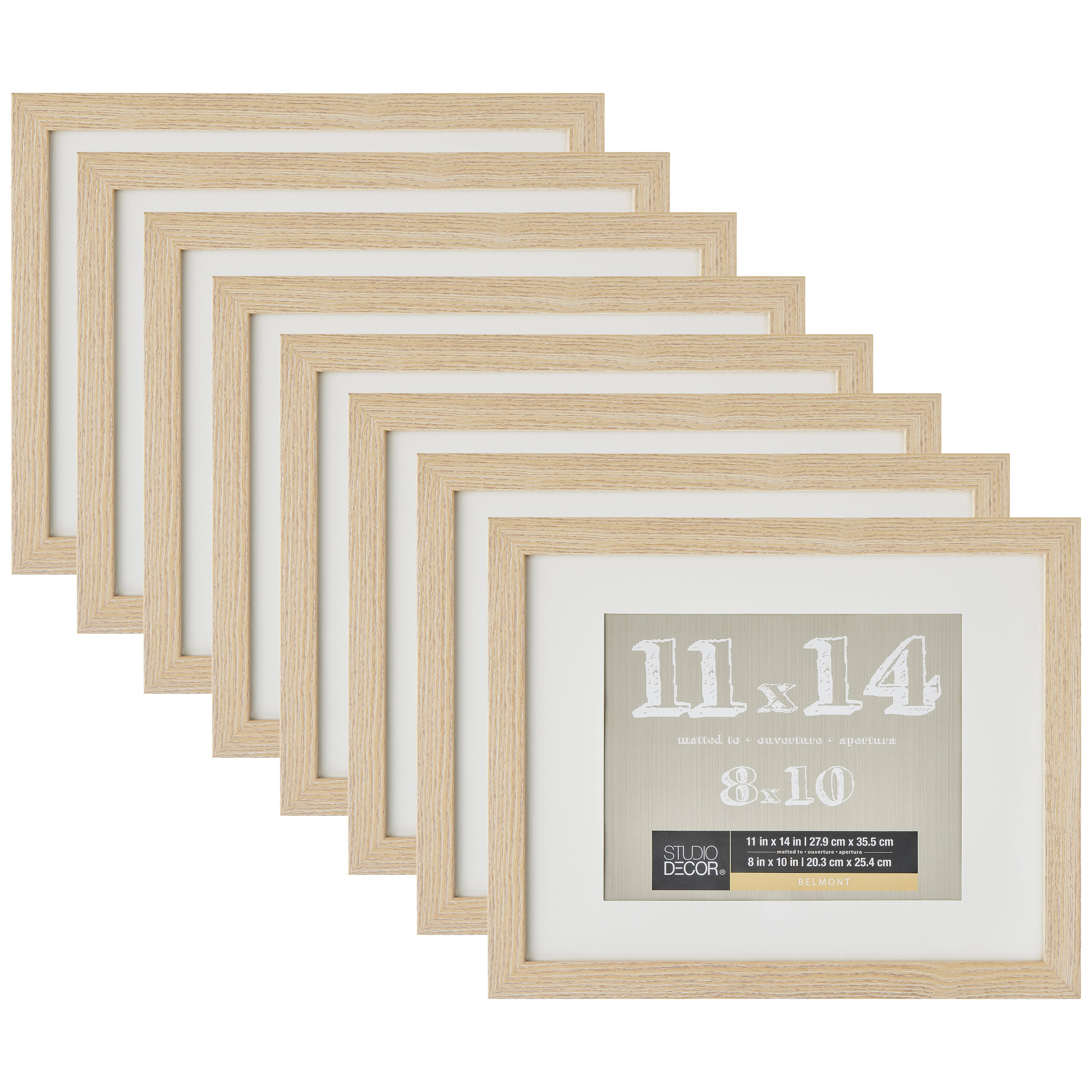 Studio Decor Blonde Belmont Frame with Mat - 11 in