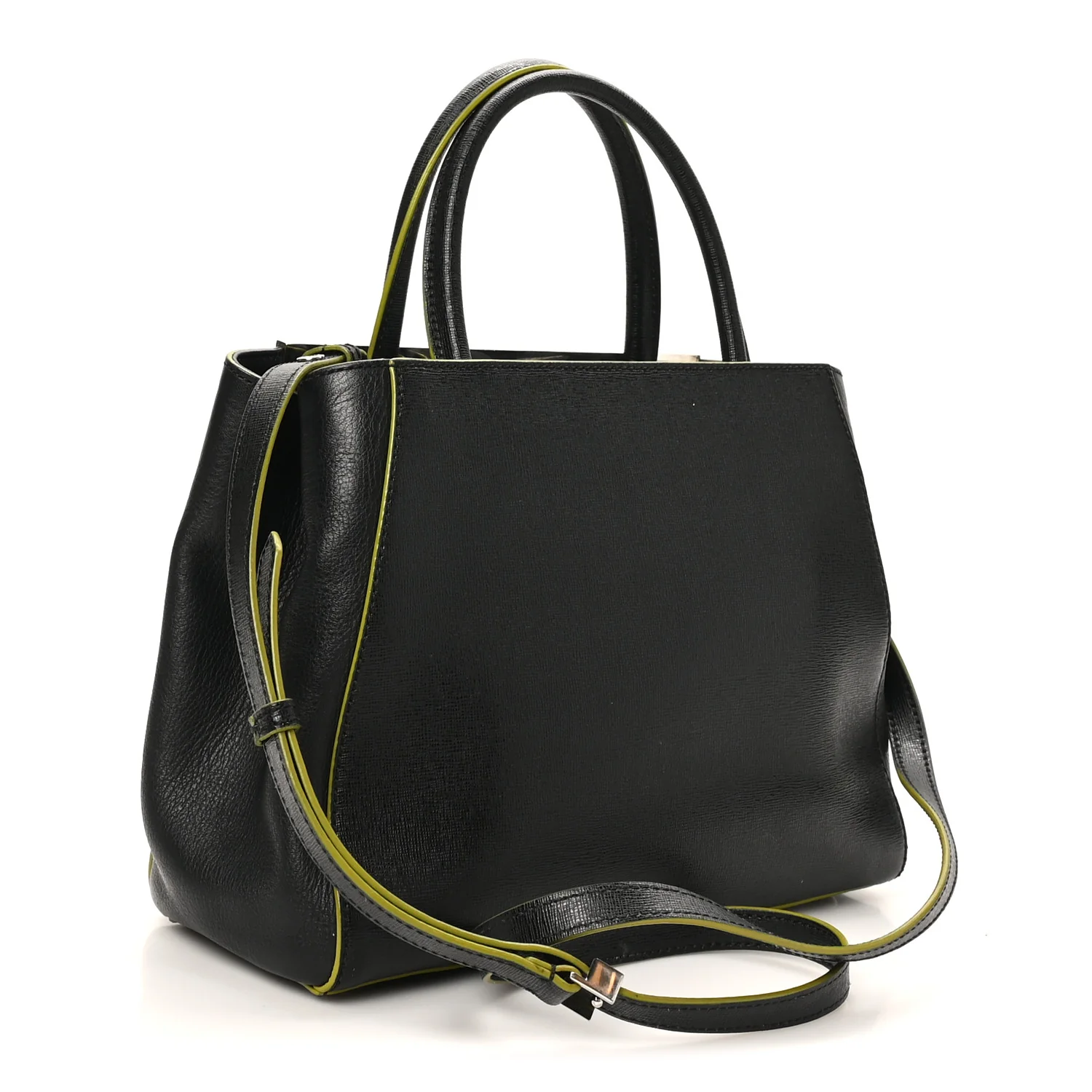 Vitello Elite Apple Charm Petite 2Jours Tote Black
