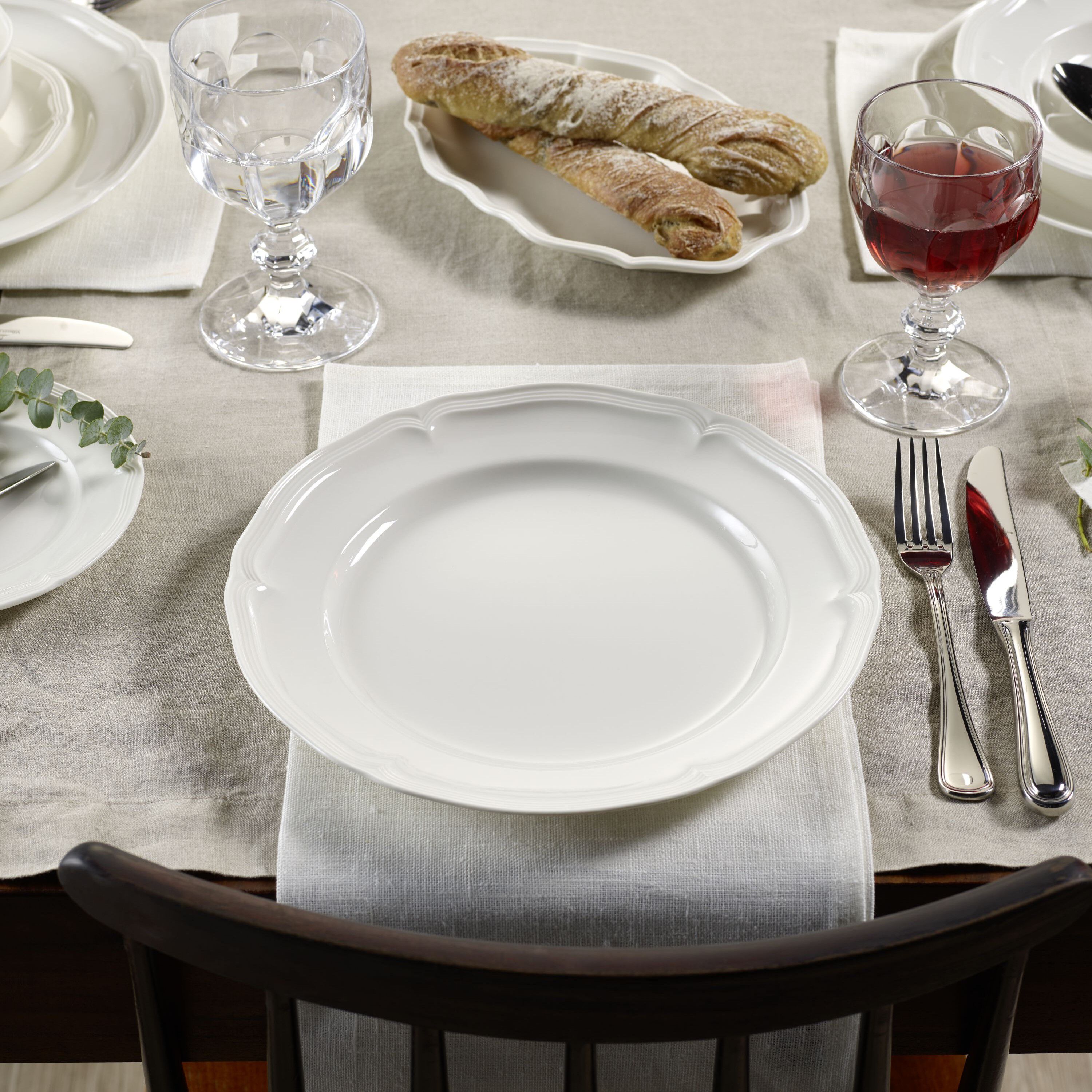 Manoir Dinnerware set - White, Premium Porcelain