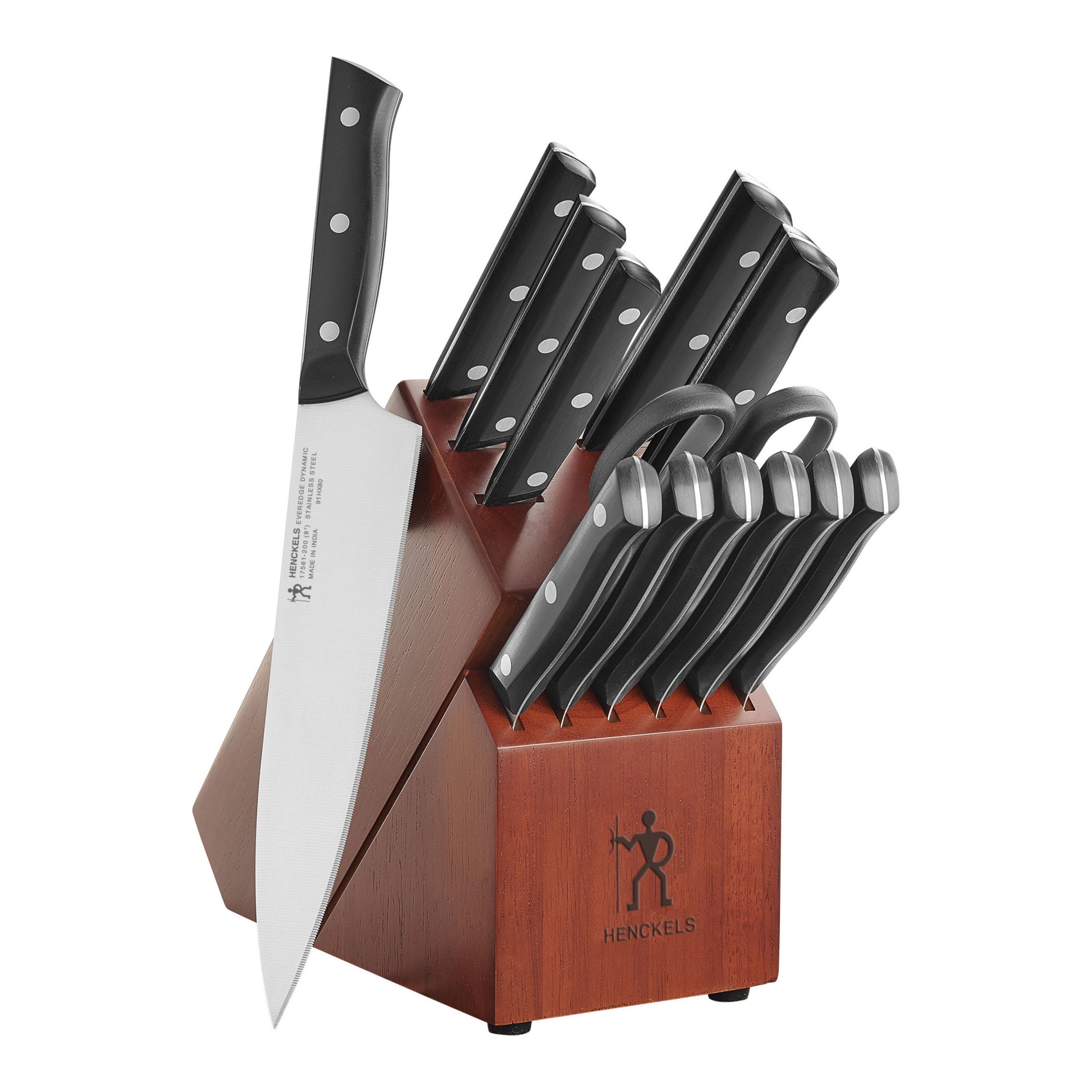 Henckels Everedge Dynamic 14-pc, Knife Block Set, Brown