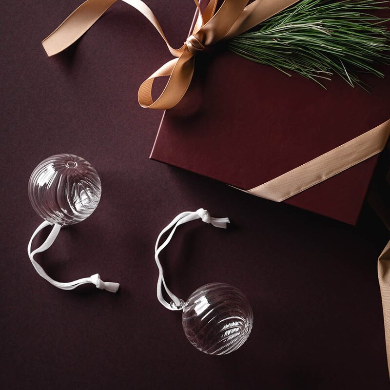 Glasskule 6 cm klar