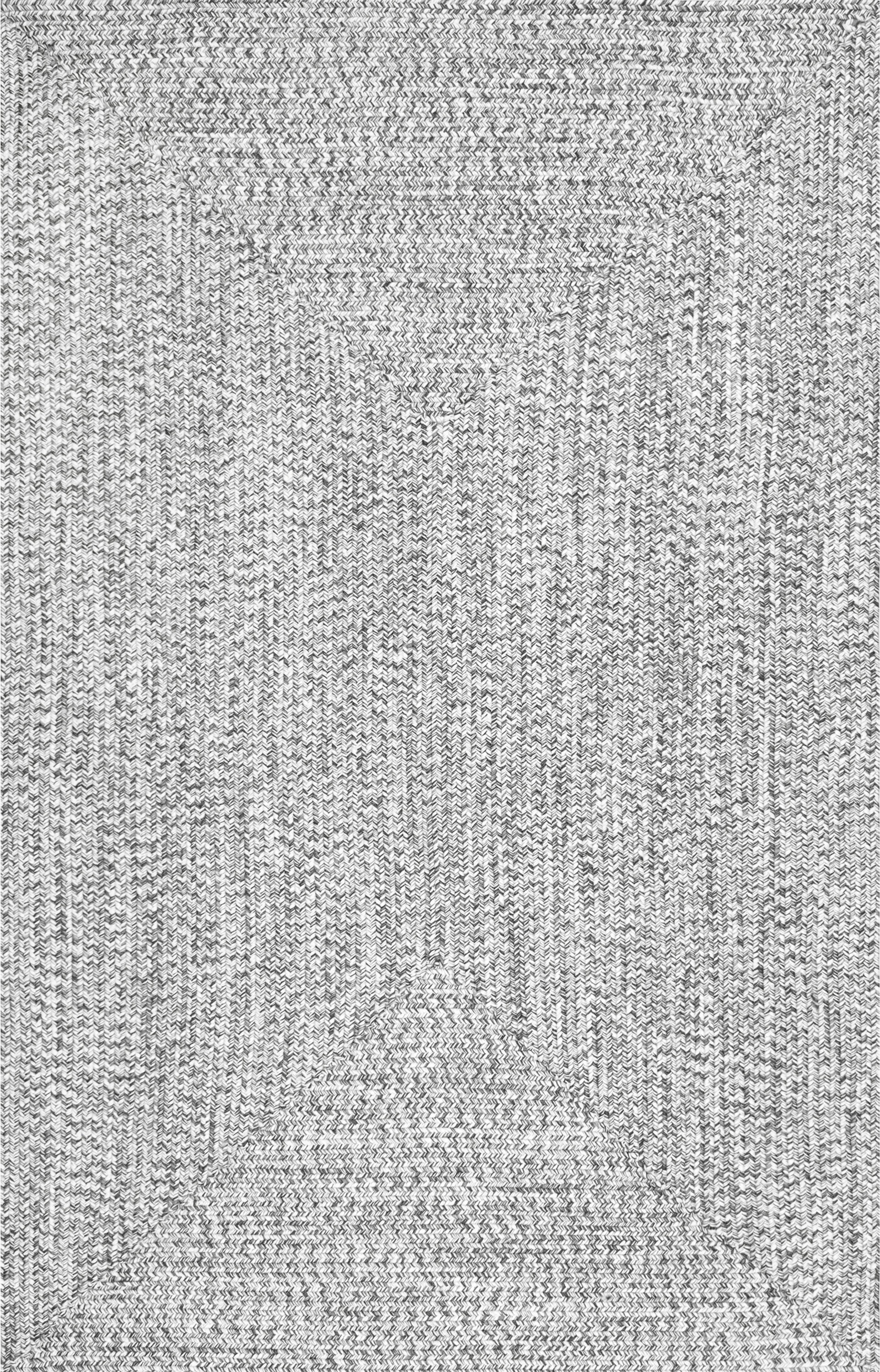 nuLOOM HJFV01C Braided Lefebvre Outdoor Rug, 2' x 3', Salt and Pepper