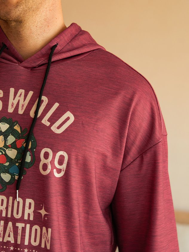 Sweat à capuche avec lettres de Noël