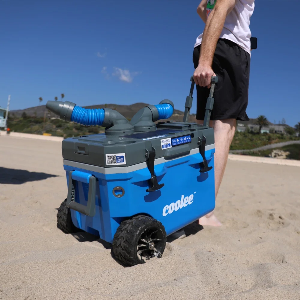 CL-50R Portable Air Cooler Ice Chest w/ Air Flow Nozzles and High Capacity Power Bank Connection Remote Control - Image 8