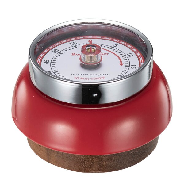 Dulton timer Ø7 cm mørk rød
