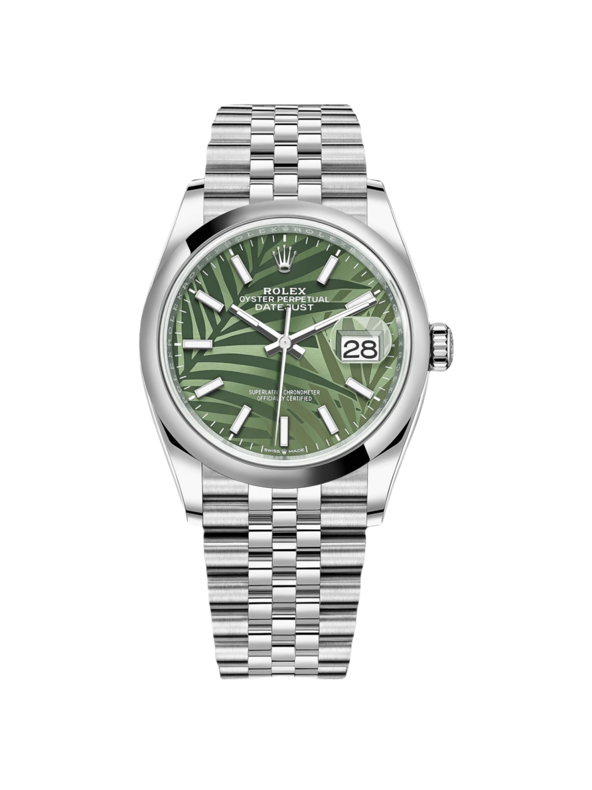 【Super Clone】RLX  Datejust 36mm 126200 Green Dial Watch