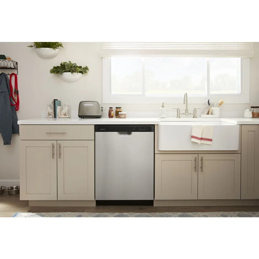 Amana ADFS2524RS 59 Dba Stainless Front Control Dishwasher