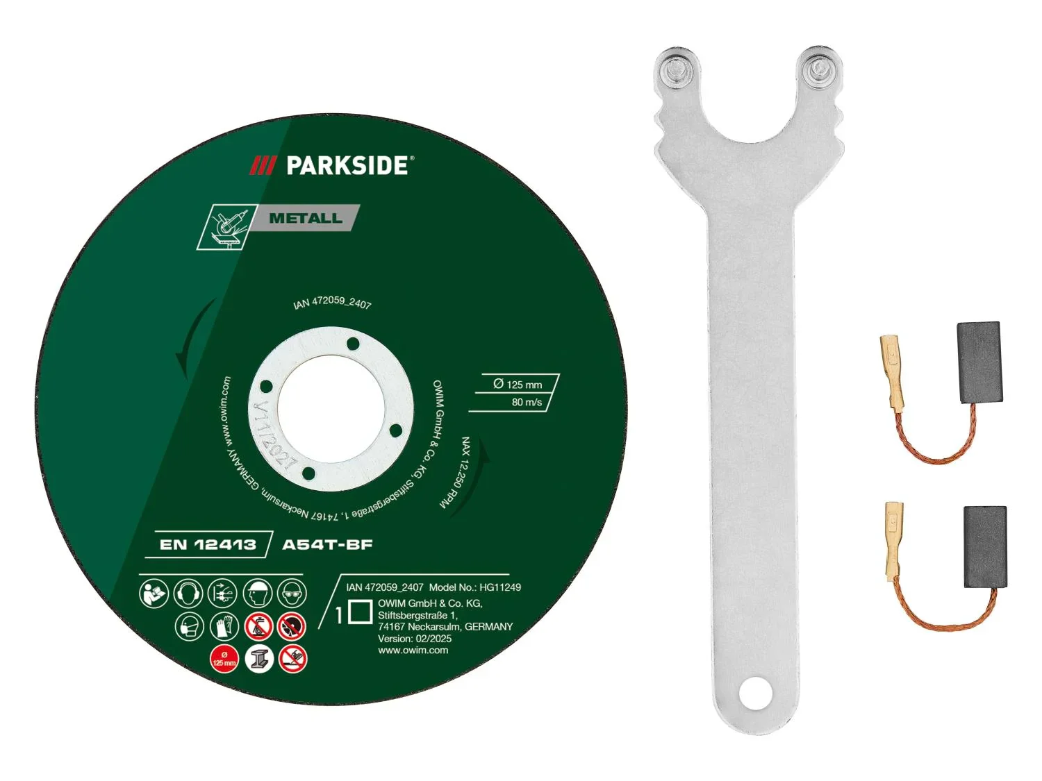 PARKSIDE Meuleuse d'angle PWS 125 I9