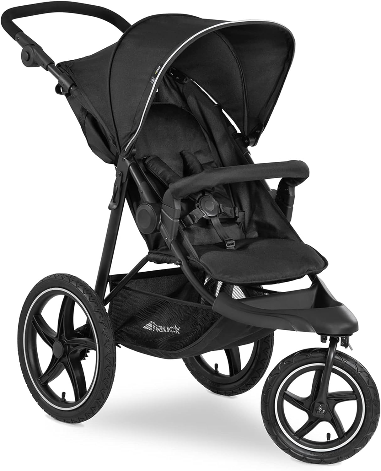 Hauck Silla de Paseo, Runner 2, depuis Nacimiento jusqu'à 25 kg, 3 Ruedas Neumáticas Grandes, Carrito Bebe, Inclinable, Protección UV 50+, Altura Ajustable, Plegable