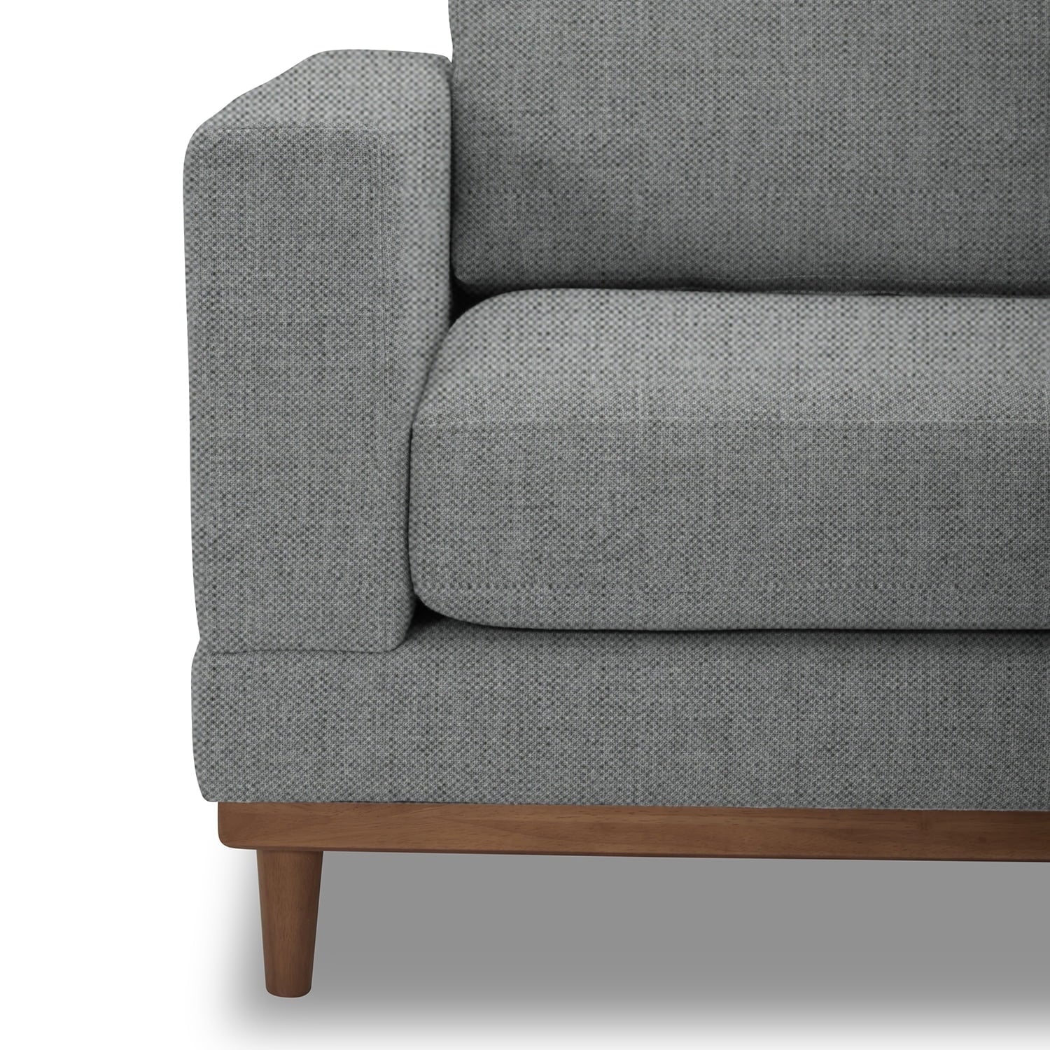 Better Homes & Gardens Springwood Wood Frame 83.46 Couch, Beige Velvet