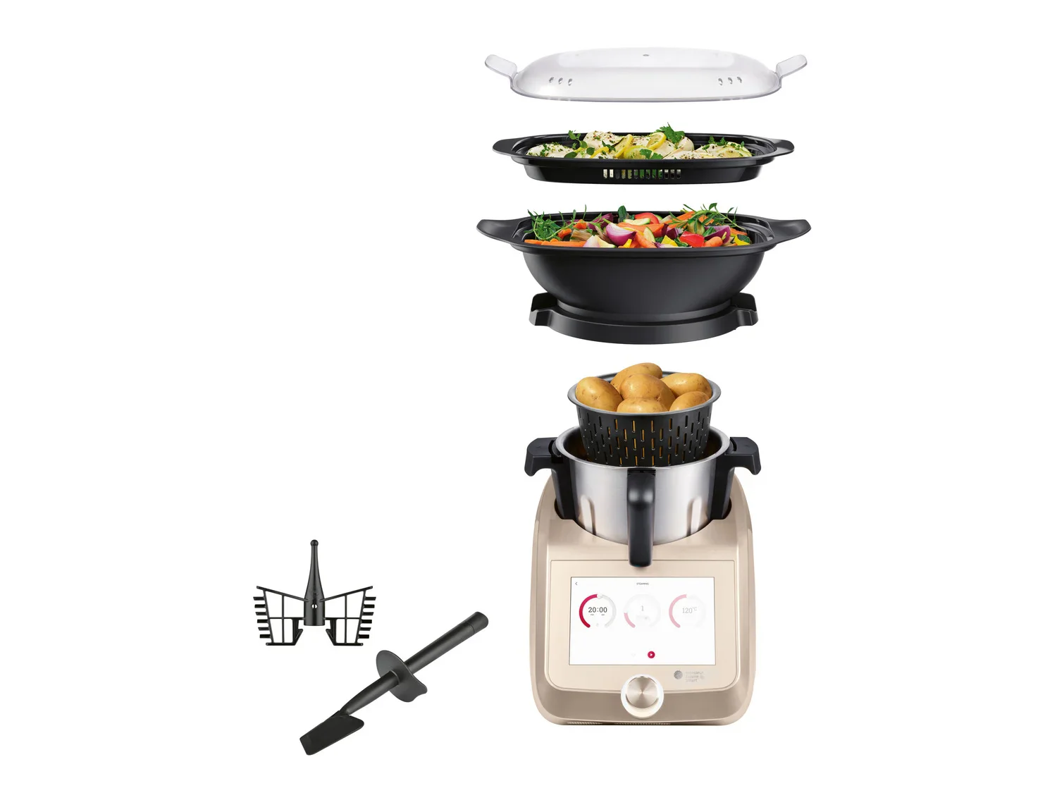 SILVERCREST KITCHEN TOOLS Monsieur Cuisine Smart SKMS 1200 B1 Champagne