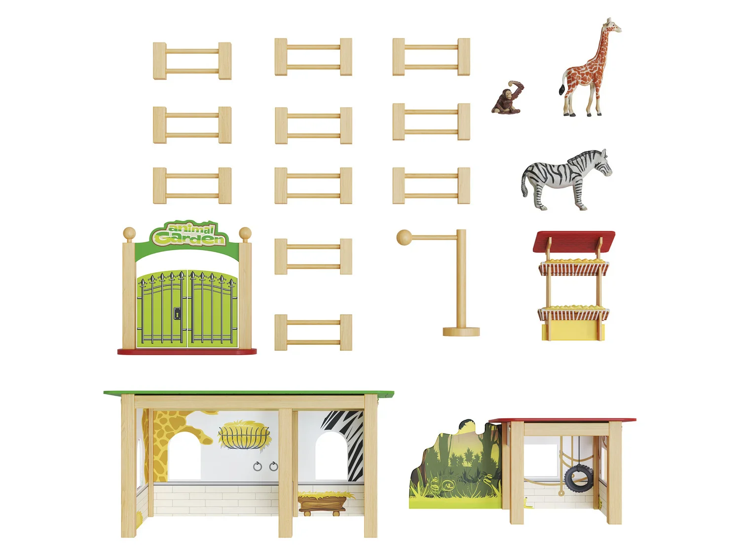 Playtive Set animaux en bois