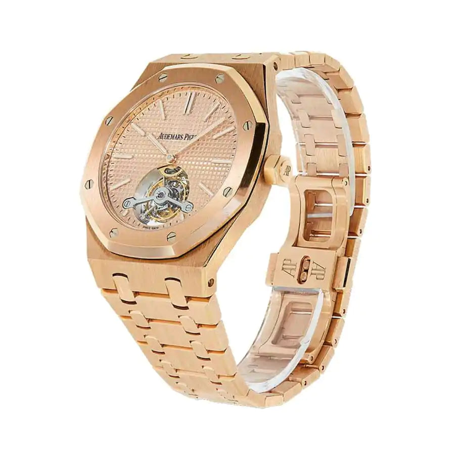 [Super Clone]Audemars piguet Royal Oak Selfwinding Rose Gold Tourbillon 41MM Watch