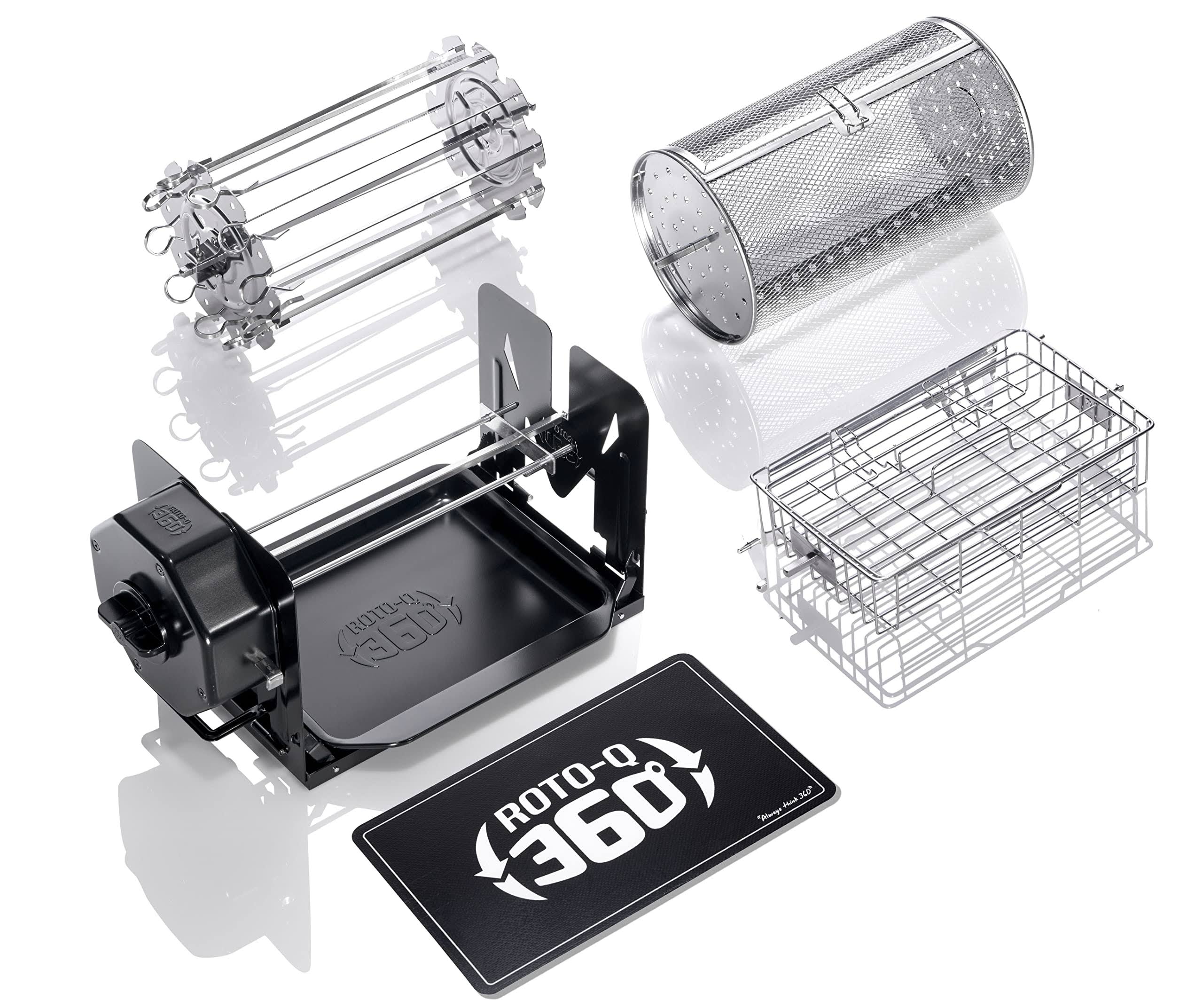 ROTO-Q 360 Family Bundle (Black) The Ultimate Rotisserie for Healthier Cooking Portable, Versatile, and Energy-Efficient Perfect For.