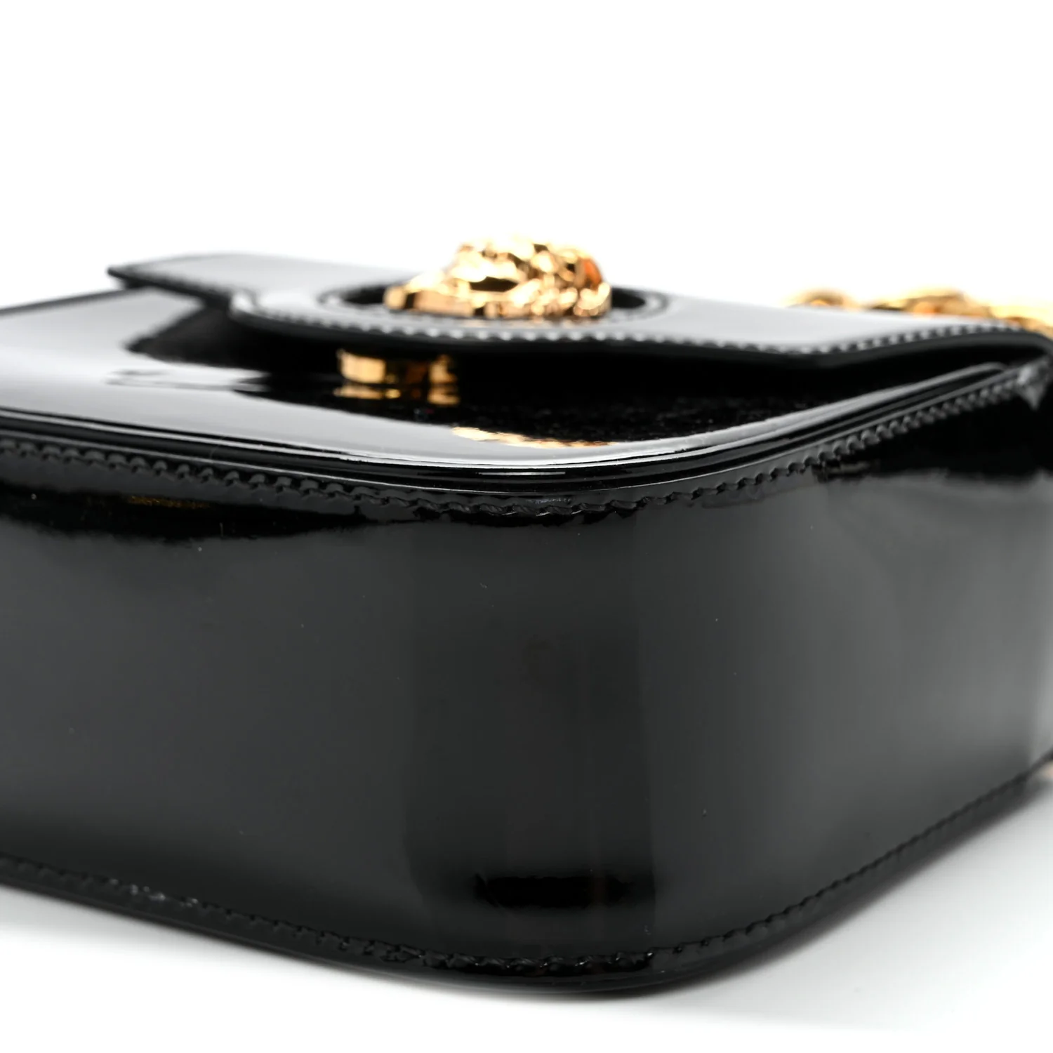 Patent Mini La Medusa Bag Black