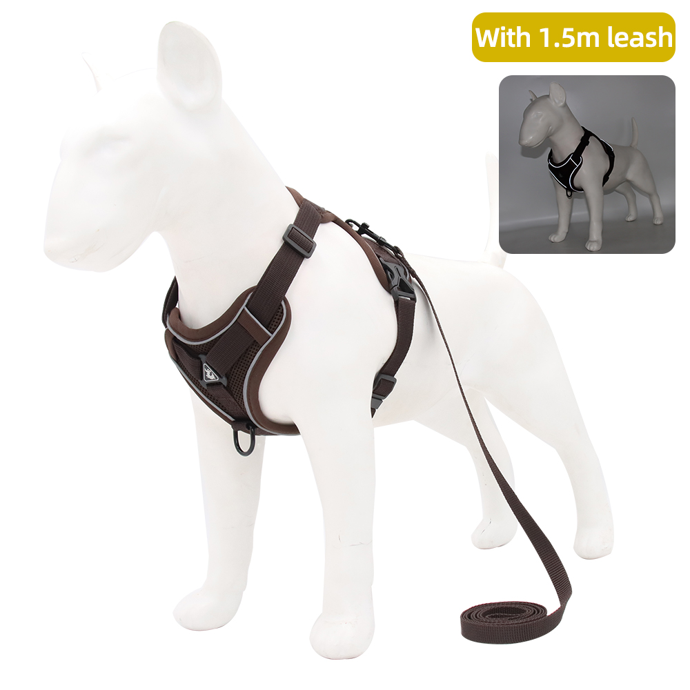 Reflective Cat Puppy Harness No Pull Small Dog Harness Leash Set for Small Medium Large Dogs
