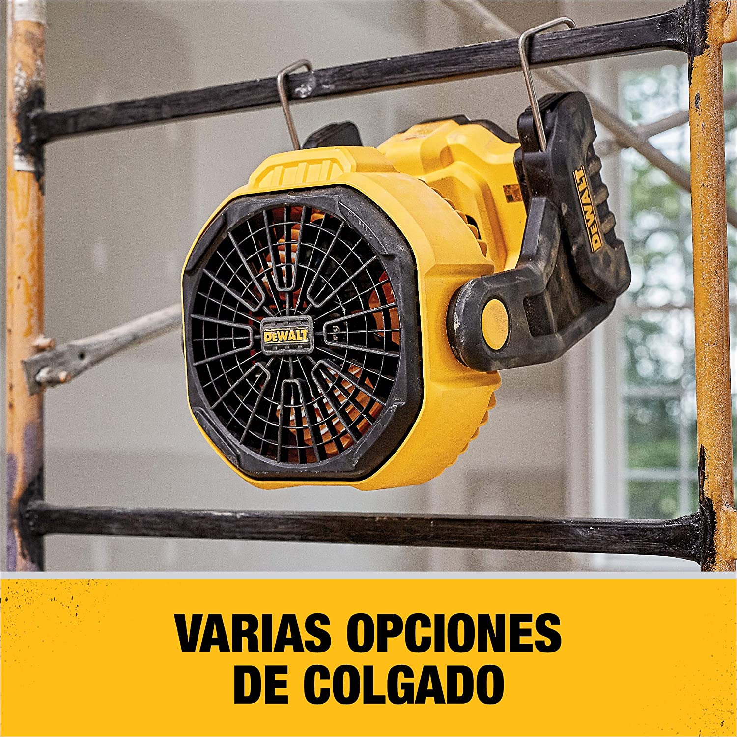 Ventilateur sans fil DEWALT 20V MAX pour chantier, 11 pouces, outil seul (DCE511B)