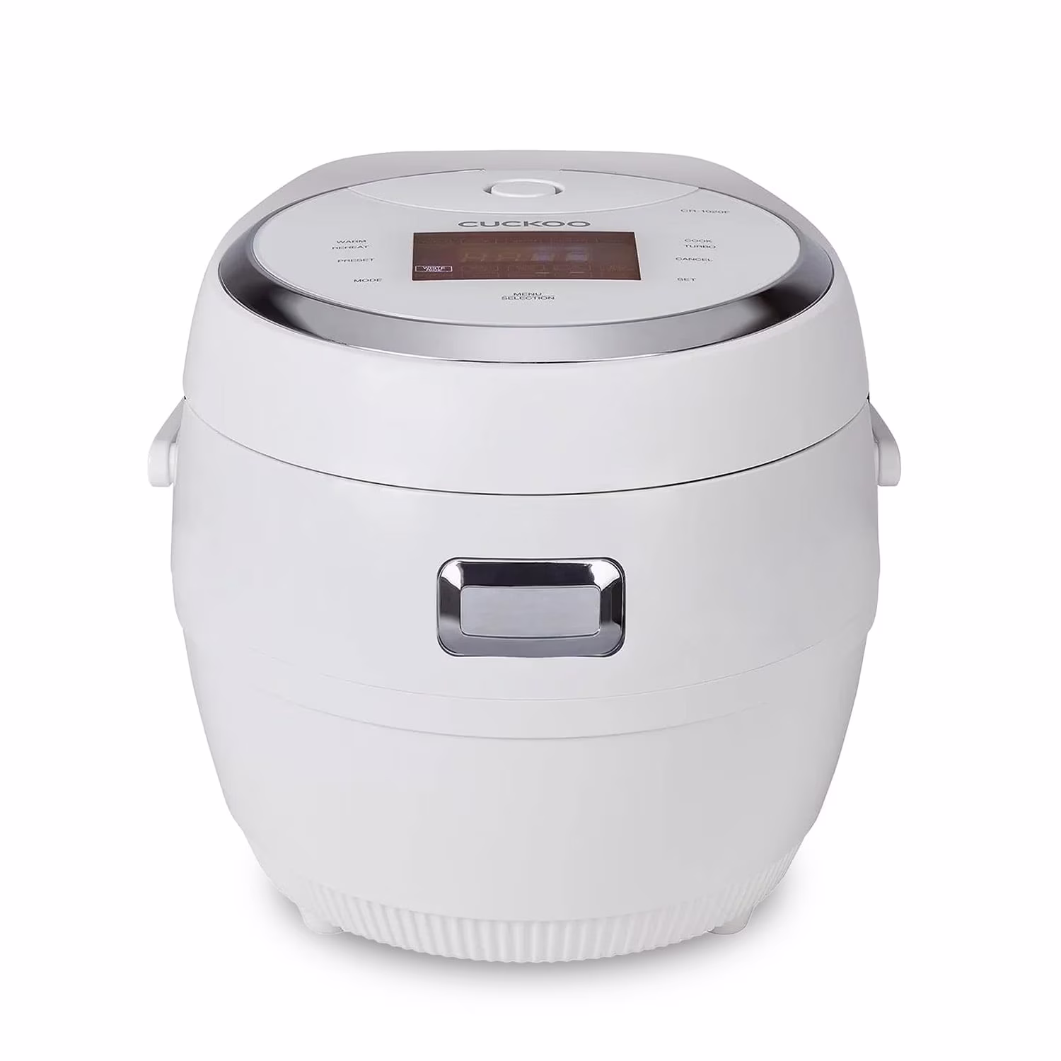 Rice Cooker 20 Cups Cooked Warmer with Nonstick Pot 16 Menu Modes and Micom Fuzzy Logic Tech with Auto Clean Features in White (CR-1020F)(10 Cups)